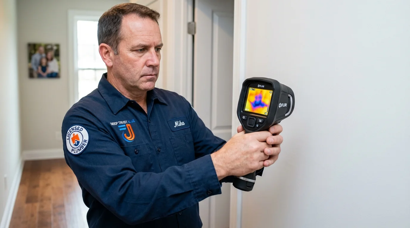 Thermal imaging leak detection by Johns Plumbing LLC in East Brunswick